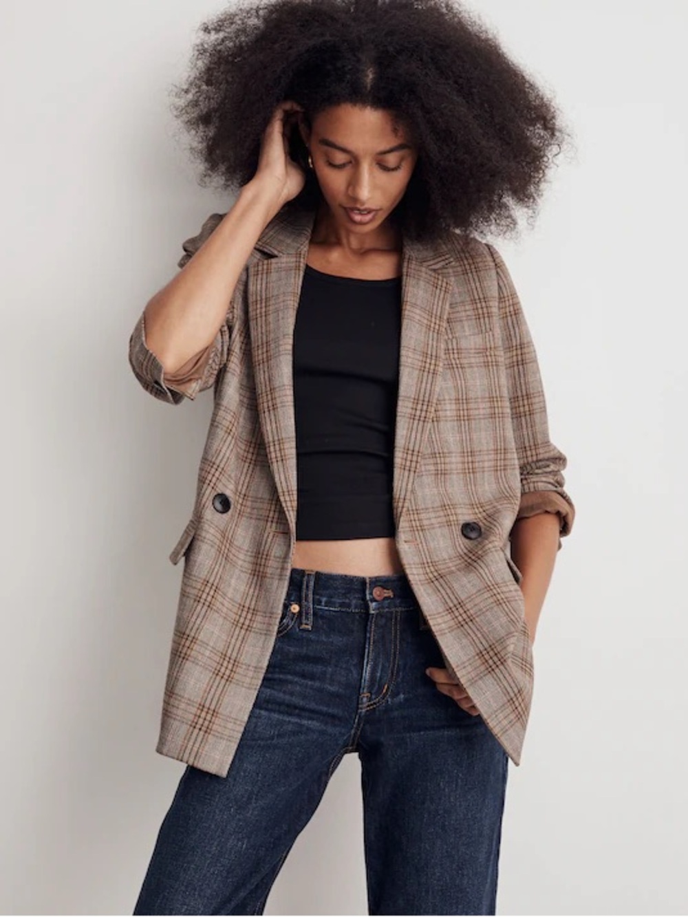 Madewell Caldwell Double Breasted Blazer